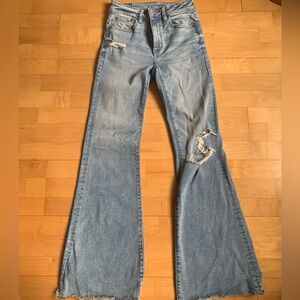 American Eagle Flare jeans, high rise
